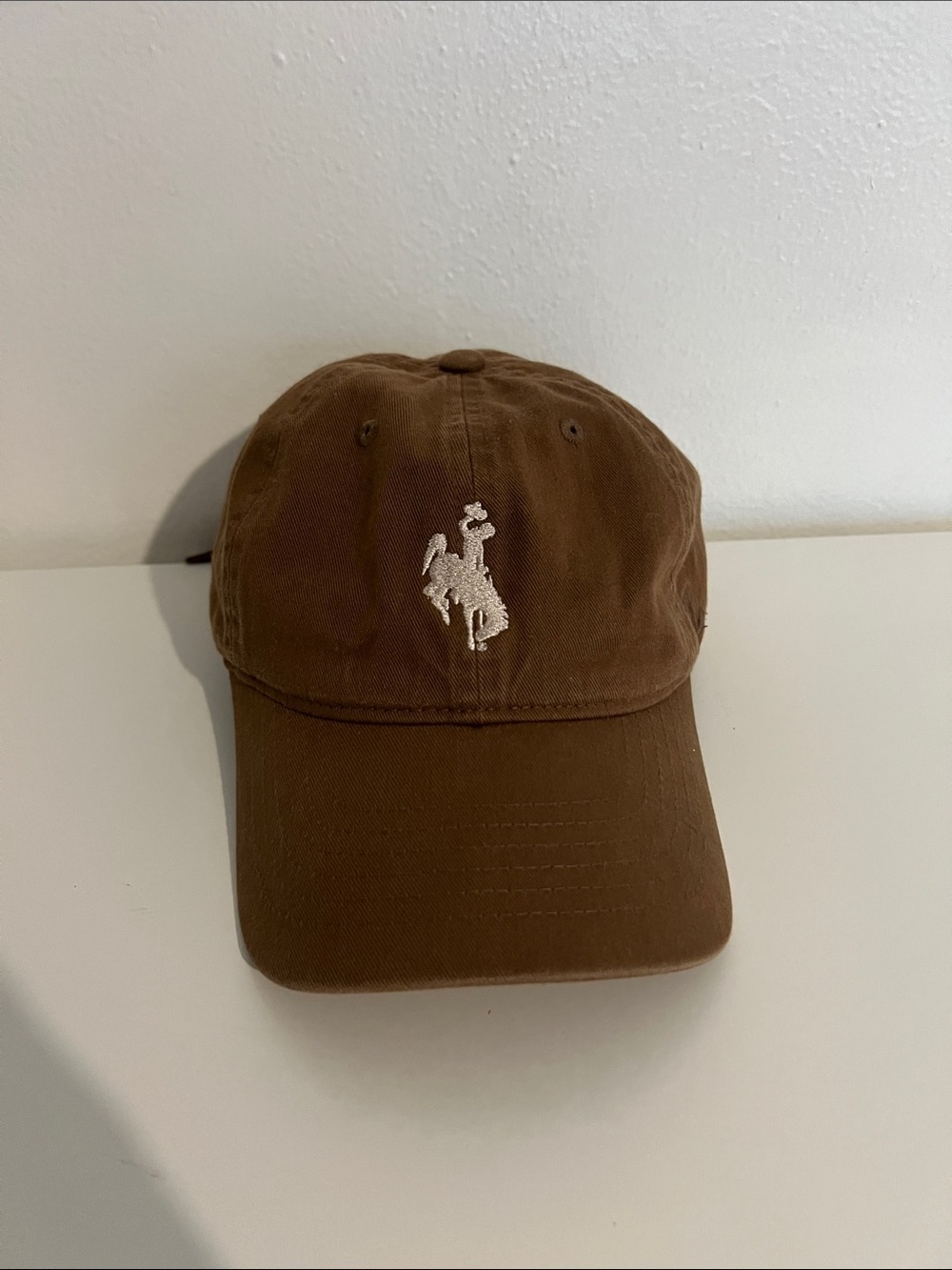 Brown Baseball Cap with White Rodeo Logo
